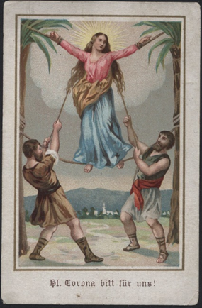 The martyrdom of St. Corona
