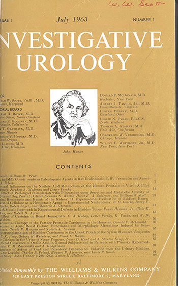 Investigative Urology - 1963